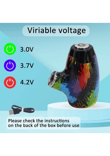 Yükseltilmiş V2 Tam Metal Evrensel Taşınabilir Havya 3.0V 3.7V 4.2V Değişken Gerilim Çok Renkli (Yurt Dışından)