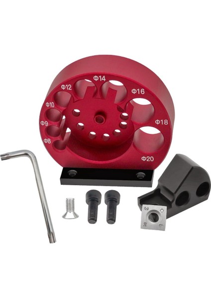 Ayarlanabilir Matkap Dübel Makinesi Jig 8MM-20MM Karbür Bıçaklı Ağaç Işleme Elektrikli Matkap Freze Dübel Yardımcı Alet (Yurt Dışından)