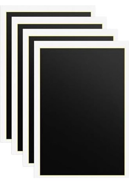 4 Yaprak Siyah Lazer Gravür Işaretleme Kağıdı Metal Olmayan Gravür Kağıdı Seramik Cam Seramik Karolar Metal (Yurt Dışından)