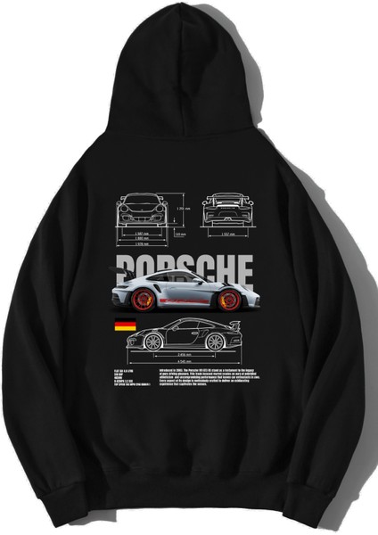 Unisex Oversize Porsche 911 Gt3 Rs Hoodie
