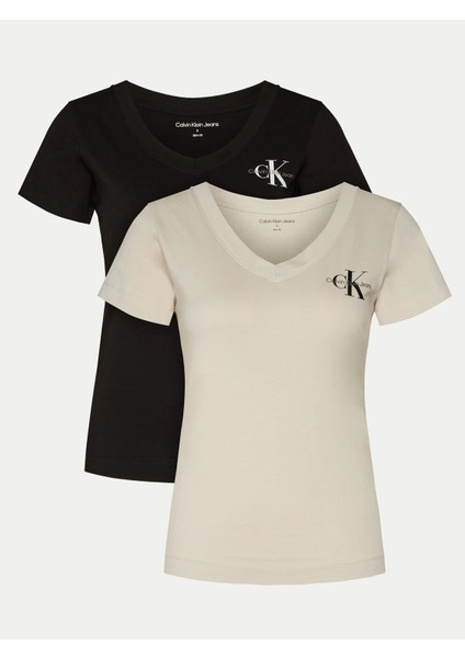 Kadın 2 Li T-Shirt J20J223447-PDH