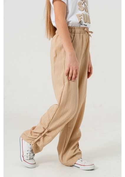 Kız Çocuk Yan Paça Büzgülü Pantolon 2559 fiyatları