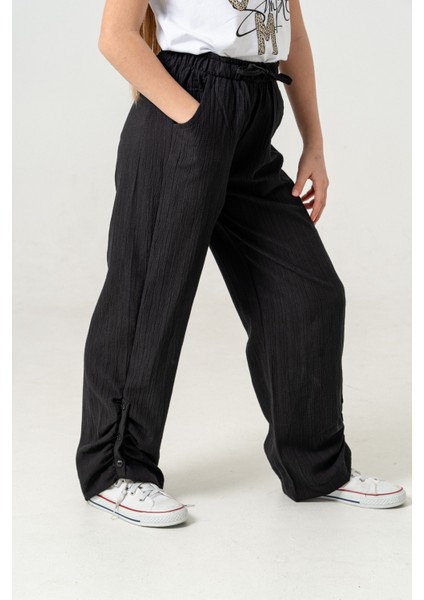 Kız Çocuk Yan Paça Büzgülü Pantolon 2559 fiyatları