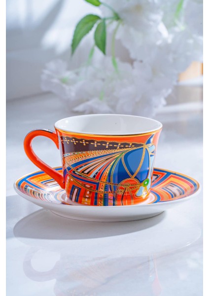Ranger 6 Kişilik Porselen Kahve Fincanı Takımı - 200 ml