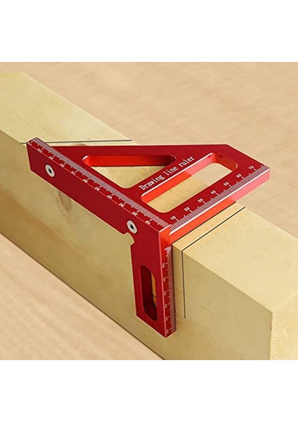 3D Çok Açılı Ölçüm Cetveli 45/90 Derece Alüminyum Alaşımlı Çizim Çizgi Cetveli Yüksek Hassasiyetli Düzen Ölçüm Aracı (Yurt Dışından) fırsatları