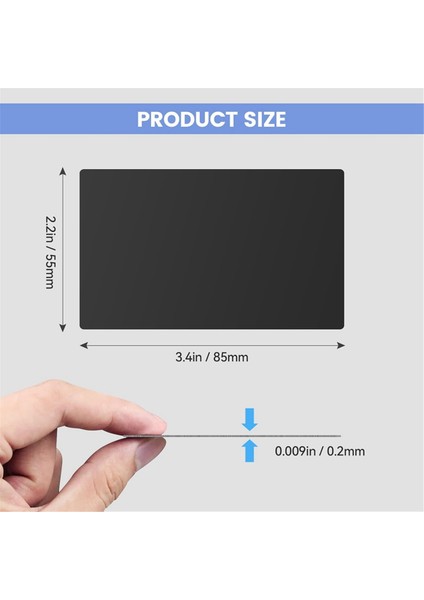 Lazer Gravür Boşlukları, Cnc Gravür 250 Adet Siyah Alüminyum Alaşımlı Levhalar, Lazer Işçiliği, 85 x 55X 0,2 mm Kalınlık (Yurt Dışından) fırsatları