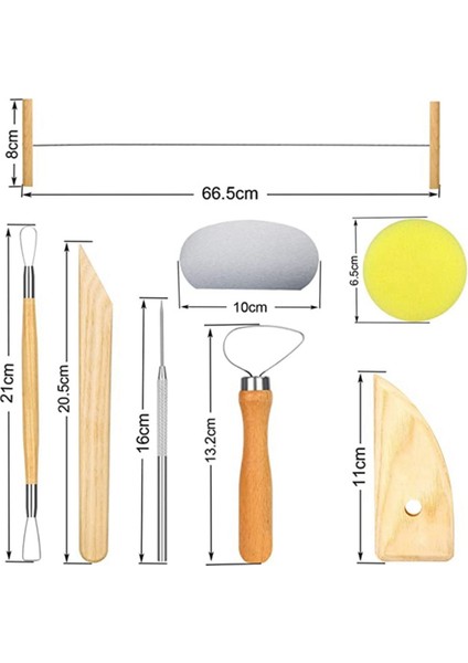8 Adet Kil Aletleri, Oyma ve Şekillendirme Aletleri, Boş Çizim, El Yapımı Aletler, Ahşap Çömlekçilik, Kil Heykeller (Yurt Dışından) fiyatları