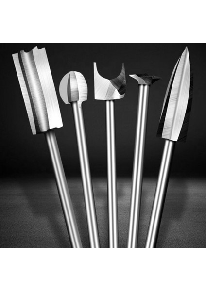 Adet Ahşap Gravür Matkap Ucu Seti, Freze Kesiciler Çelik Keskin Kenarlar Ahşap Işleme Delme Aletleri Ahşap Oyma Bıçakları, 3X3MM (Yurt Dışından) indirimleri