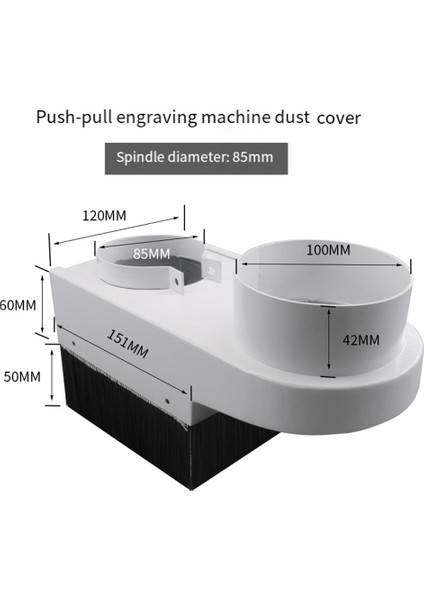 Cnc Router Toz Toplayıcı Ayakkabı Oyma Makinesi Mil Kapağı Çapı 100MM Ağaç Işleme Fırçası Temizleyici Aletler (Kart Üzerinde) (Yurt Dışından) fırsatları