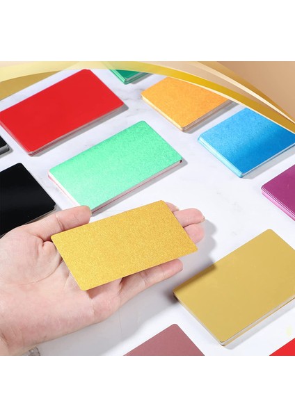 300 Adet Metal Gravür Boşlukları 10 Renk Alüminyum Levha Kartvizit Boşlukları Cnc Gravür Makinesi Dıy Kartları (Yurt Dışından) modelleri