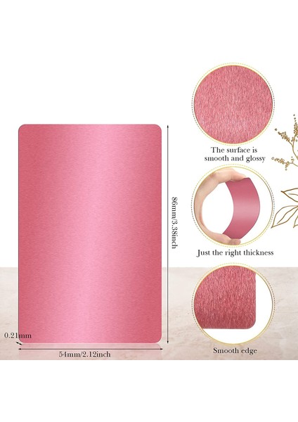 300 Adet Metal Gravür Boşlukları 10 Renk Alüminyum Levha Kartvizit Boşlukları Cnc Gravür Makinesi Dıy Kartları (Yurt Dışından) fırsatları