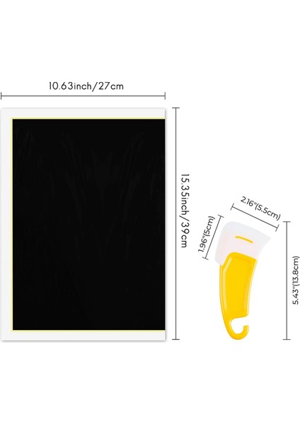 Siyah Lazer Gravür Işaretleme Kağıdı, 4 Adet Kazıyıcılı Lazer Renkli Kağıt, 39X27CM Fiber Lazerler , Seramik (Yurt Dışından) fiyatları