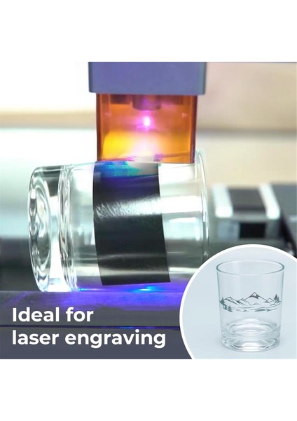 Siyah Lazer Gravür Işaretleme Kağıdı, 4 Adet Kazıyıcılı Lazer Renkli Kağıt, 39X27CM Fiber Lazerler , Seramik (Yurt Dışından) modelleri