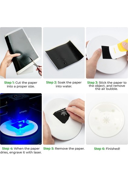 Siyah Lazer Gravür Işaretleme Kağıdı, 4 Adet Kazıyıcılı Lazer Renkli Kağıt, 39X27CM Fiber Lazerler , Seramik (Yurt Dışından) fırsatları