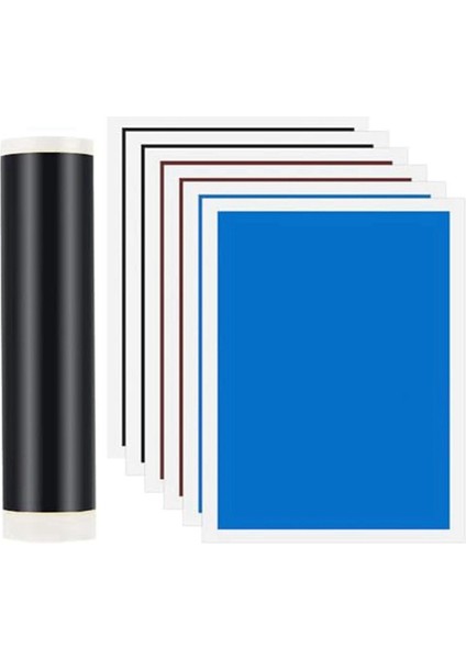 Renk Lazer Gravür Işaretleme Kağıdı, Metal Seramik Cam Lazer Kesim Üzerine Gravür 6 Parça Işaretleme Kağıdı (Yurt Dışından)