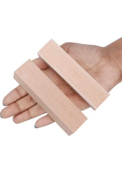 Büyük Oyma Ahşap Bloklar (10 Paket) 4 x 1 x 1 Inç Bitmemiş Ihlamur Ağacı Proje Zanaat Seti Yeni Başlayanlar Dıy Hobi Seti (Yurt Dışından)