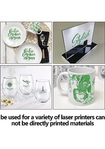 Lazer Gravür Işaretleme Renkli Kağıt, 2 Adet Yeşil Işaretleme Kağıdı, Fiber Lazer Işaretleme 15.3X10.4 Inç Lazer Gravür Kağıdı (Yurt Dışından) fiyatları