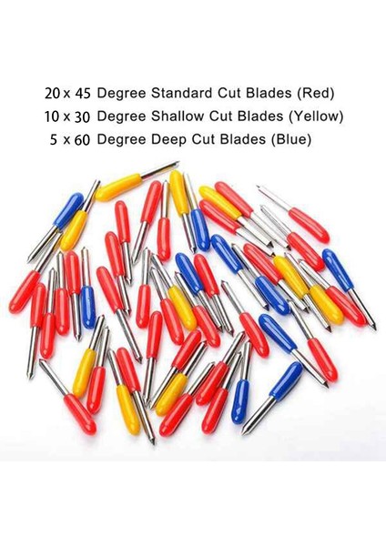 30/45/60 Derece Roland Cricut Çizim Kesici Vinil Bıçak Kesici Bıçaklar Cricut Makinesi Freze Kesicisi Oyma Araçları (Yurt Dışından) fırsatları