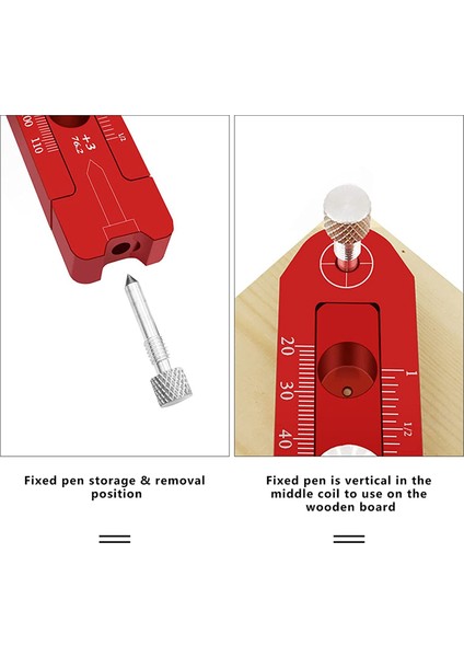 Ağaç Işleme Pusula Çizici, Alüminyum Alaşımlı Ayarlanabilir Dairesel Çizim Daire Cetveli ve Çizgi Ölçer, 2'li Paket (Yurt Dışından) fırsatları