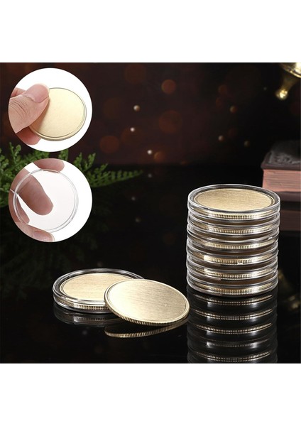 Lazer Gravür 15 Adet Boş Meydan Okuma Madeni Parası, 1,6 Inç Lazer Gravürlü Boş Madeni Para Metal Damgalı Madeni Para Altın (Yurt Dışından) modelleri