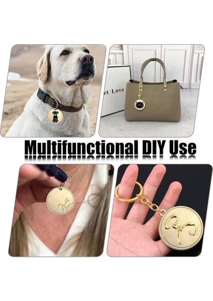 Lazer Gravür 15 Adet Boş Meydan Okuma Madeni Parası, 1,6 Inç Lazer Gravürlü Boş Madeni Para Metal Damgalı Madeni Para Altın (Yurt Dışından) indirimleri