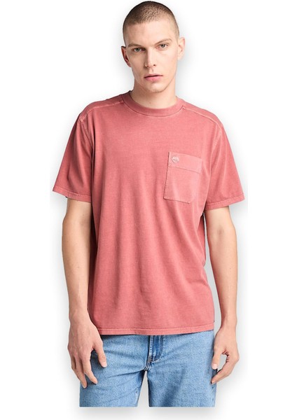 TB0A5VDH Garment Dye Chest Pocket Tee Erkek T-Shirt