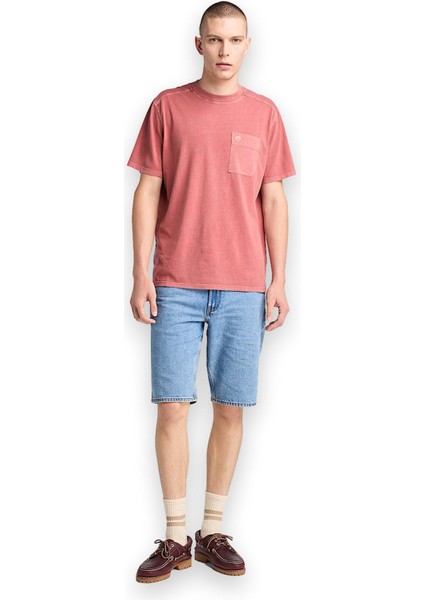 TB0A5VDH Garment Dye Chest Pocket Tee Erkek T-Shirt fiyatları