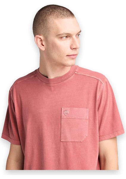 TB0A5VDH Garment Dye Chest Pocket Tee Erkek T-Shirt modelleri