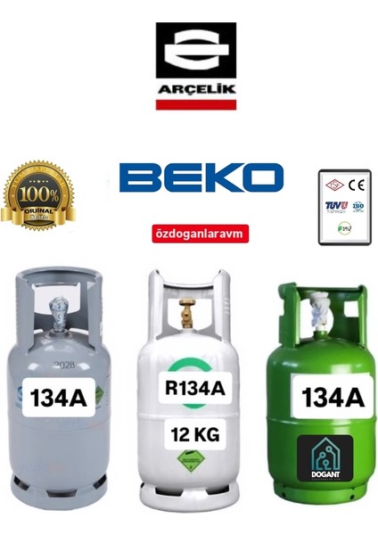 Anadolu R134A 12 kg Doldurulabilir Tüpte Depozitolu Sogutucu Gaz
