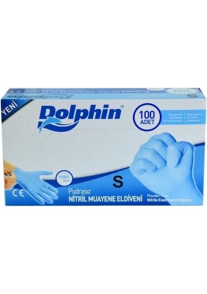 Mavi Nitril Pudrasız Eldiven Small