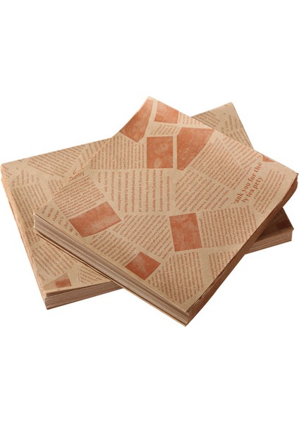 100 Adet Hamburger Yağ Geçirmez Tepsi Ekmek Pişirme Sandviç Pedleri (Yurt Dışından)