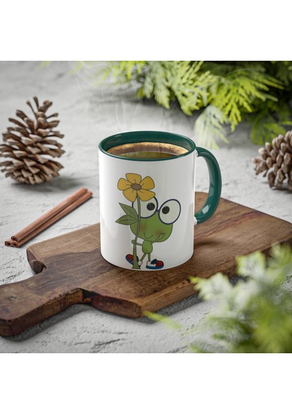 Şapşik Kurbağa Baskılı Kupa