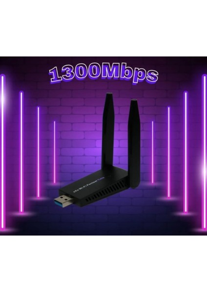 AC1300 Mbps Dual Band USB 3.0 Adaptör Kablosuz Wi Fi Alıcı modelleri