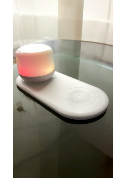 S12 Magsafe Şarj Stantlı Kablosuz Bluetooth Rgb Hoparlör