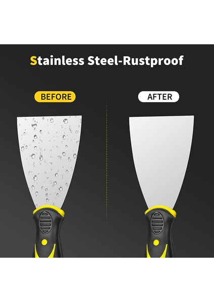 4 Adet Macun Bıçağı Seti Paslanmaz Çelik Boya Kazıyıcı Bantlama Bıçağı Aleti Alçıpan Onarımı Duvar Kağıdı Çıkarma (Yurt Dışından) fiyatları