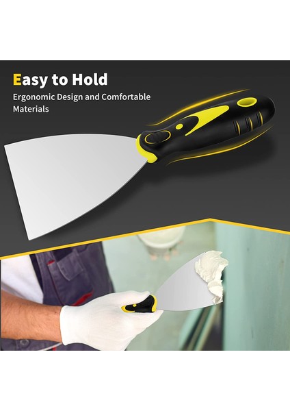 4 Adet Macun Bıçağı Seti Paslanmaz Çelik Boya Kazıyıcı Bantlama Bıçağı Aleti Alçıpan Onarımı Duvar Kağıdı Çıkarma (Yurt Dışından) fırsatları