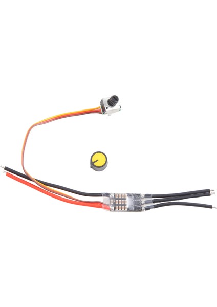 Dc 7-26V Üç Fazlı Fırçasız Motor Sürücüsü Dc Motor Sürücü Kartı Potansiyometreli Hız Kontrol Regülatörü (30A) (Yurt Dışından)