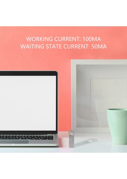 USB Flash Sürücü Metal USB Sopa Pendrive Memory Stick Mini Sevimli Kalem Sürücü Masaüstü Dizüstü Macbook (32G) (Yurt Dışından) modelleri