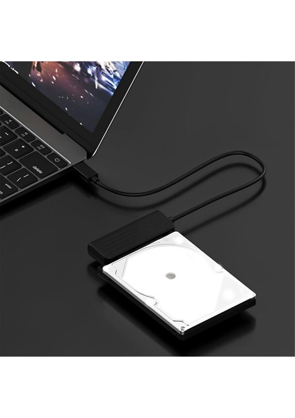 SSD Sabit Sürücü Adaptörü Type-C - Sata Kablosu 2,5 Inç HDD ve SSD Adaptörü USB 3.1 - Sata Iıı Uyumlu (Yurt Dışından)