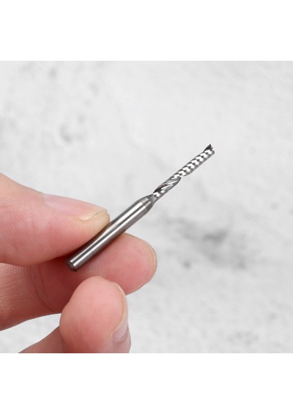 2mm x 15MM Karbür Tek Flüt Spiral Uçlu Değirmen Cnc Router Bit (Yurt Dışından)