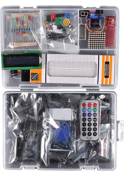 Arduino Uno R3 Süper Başlangıç Kiti Perakende Kutulu Yükseltilmiş Versiyon Öğrenme Paketi (Yurt Dışından)