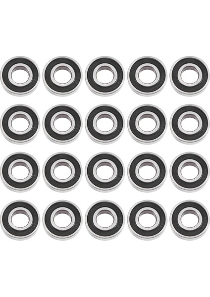 20 Adet 6203-RS Bilyalı Rulman - Rulman Çelik ve Çift Kauçuk Sızdırmaz Minyatür Derin Oluklu Bilyalı Rulman (17X40X12MM) (Yurt Dışından)