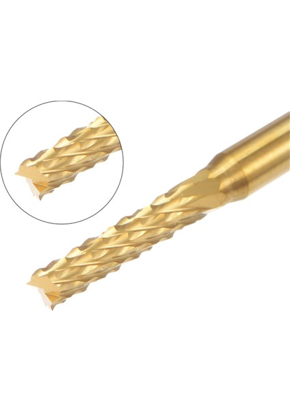 10 Adet Titanyum Kaplama Karbür Uçlu Freze Gravür Freze Kesici Cnc Yönlendirici Uçları Pcb Makinesi , 1/8 Inç Şaft 2.5mm (Yurt Dışından) modelleri