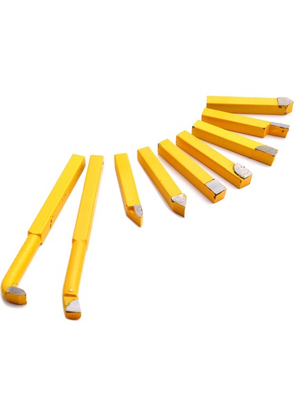 Adet/takım Yw1 Karbür Lehimli Uçlu Torna Kesici Aletler 8X8MM Shank Yüksek Sertlik Torna Freze Kaynak Ucu (Yurt Dışından)