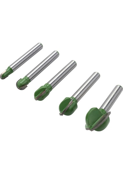 5 Adet 6mm Shank Yuvarlak Uçlu Freze Uçları Seti End Mill Yuvarlak Koy Kutusu Katı Karbür Cnc Yarıçapı Çekirdek Freze Ucu (Yurt Dışından)
