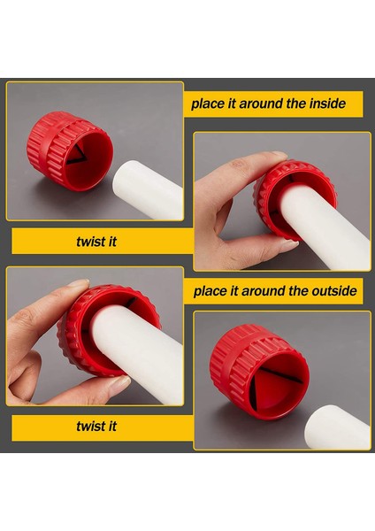 Adet Iç ve Dış Rayba Boruları ve Boru Çapak Alma Raybası Boru Pah Kırma Aletleri Pvc Ppr Bakır Borular Uygundur -B (Yurt Dışından) fırsatları
