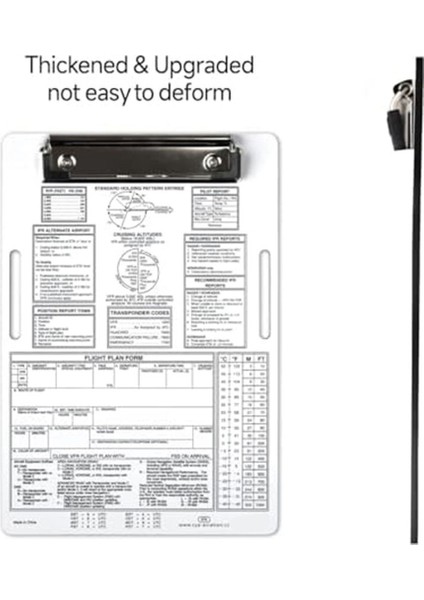 Ifr Pilot Pano, Yükseltilmiş Alüminyum Dizlik Havacılık Metal Klips, Yardımcı Kalemlik ve Rahat Naylon Çıkartma Askısı (Yurt Dışından) fırsatları