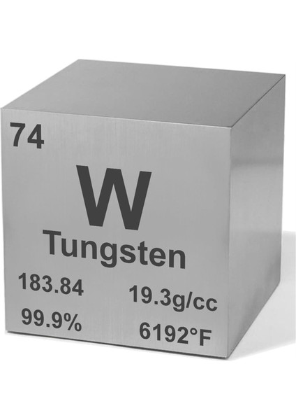 Yüksek Hassasiyetli 0,39 Inç Element Metal Yoğunluğu Kare Seti - Tungsten, Titanyum, Bakır, Magnezyum, Nikel, Çinko (Yurt Dışından)