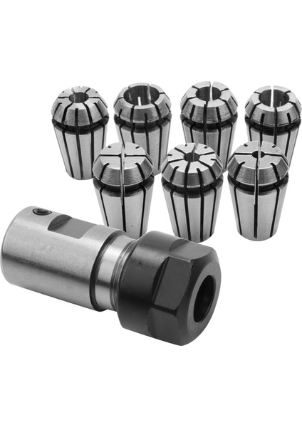 ER11A 5mm Motor Şaft Tutucu Uzatma Çubuğu ile 7 Adet ER11 1-7mm Yaylı Pensler (Yurt Dışından)