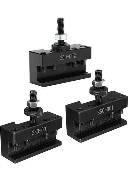 3 Adet Hızlı Takım Değiştirme Tutucu Tornalama Tornası Ayırma Bıçağı, 2 Adet 250-001 ve 1 Adet 250-002 (Yurt Dışından)